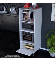 Modilayn LOYA 59,6 x 162,8 x 56 cm Tek Kapaklı Ankastre Fırın Ve Mutfak Dolabı