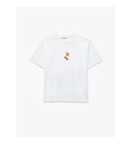 Koton Ördek Nakışlı Oversize Ekru Kadın T-Shirt 6SAL10072IK