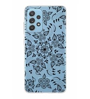Samsung Galaxy A52s  Kapak Nostalji Desen Tasarımlı Şeffaf Silikon Kılıf