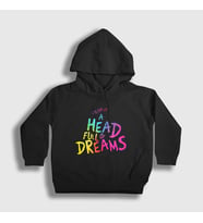 Presmono Unisex Çocuk Siyah A Head Full Of Dreams Coldplay Kapüşonlu Sweatshirt 468448tt