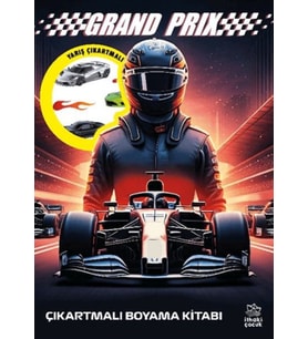 Grand Prix Çıkartmalı Boyama Kitabı