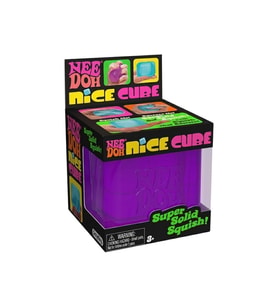 Schylling NeeDoh Nice Cube Super Solid Squish - Purple