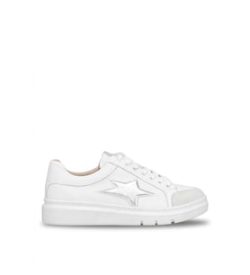 Elit KOC19434 Kadın Hakiki Deri Klasik Sneaker Beyaz