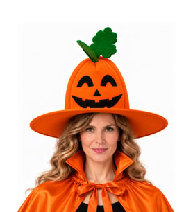 Yetişkin Halloween Bal Kabağı Şapkası