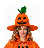 Yetişkin Halloween Bal Kabağı Şapkası