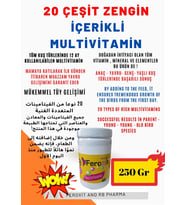 Tüye sokmayan yeni nesil MULTİVİTAMIN 250 GR Ekonomik boy