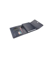 Organizer Ajanda Kılıflı Tarihsiz Çizgili 160 Yaprak 17x24 Defterli Mıknatıs Kapaklı Rainbow Vegan 22x26 cm (Lacivert)
