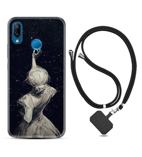 Huawei P20 Lite Mate 10 20 Lite Pro P40 Lite KılıfBoyun Askılı Silikon Star Woman 1332
