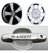 Kadett Kapı Kolu Jant Sticker (10 Adet) Etiket Yapıştırma Z99