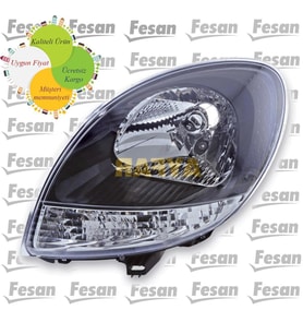 Renault Kangoo Sağ Ön Far Makyajlı Kasa Siyah Çerçeveli 2008-200