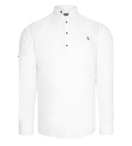 G783 DEWBERRY HAKİM YAKA ERKEK GÖMLEK-BEYAZ (Karışık)