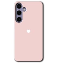 Galaxy S24 Kılıf HD Desen Baskılı Kılıf - Sade Kalp