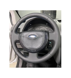 FORD FİESTA (2004) Uyumlu DİREKSİYON KILIFI (MAVİ İPLİ)