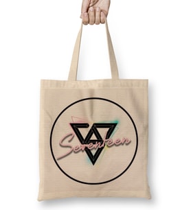 Kpop Seventeen Bez Çanta Uzun Saplı