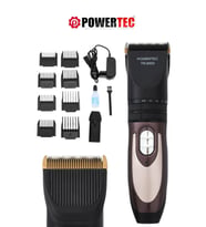POWERTEC TR-6500 Saç Sakal Tıraş Makinesi Yedek Bataryalı Şarjlı