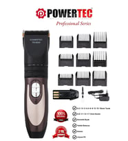 POWERTEC TR-6500 Saç Sakal Tıraş Makinesi Yedek Bataryalı Şarjlı