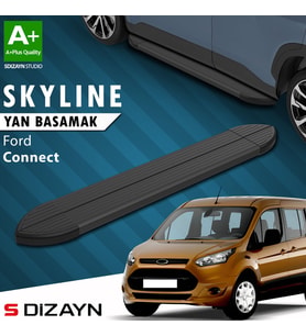 S-Dizayn Ford Connect Skyline Siyah Yan Basamak 183 Cm 2002-2014 A+ Kalite