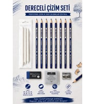 Dereceli Kalem Set Karakalem HB,2B,3B,4B,5B,6B,7B,8B Dereceli Kalem,Hamur silgi,Kalemtıraş,3 lü Pastel Dağıtma,Orta Boy Sınav Silgisi