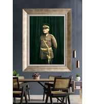 Gümüş Çerçeveli Atatürk Tablo za16