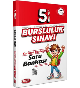 5. Sınıf Bursluluk Sınavı Soru Bankası Karekod Çözümlü Data Yayınları