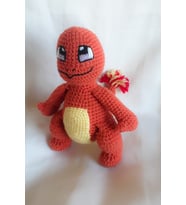 Pokemon Charmander Amigurumi Organik Oyuncak
