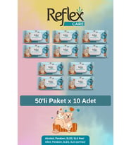 Reflex Care Evcil Hayvanlar için Çok Amaçlı Hijyenik Temizleme Mendili 50'li x 1