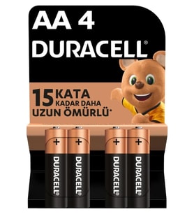 AA Alkalin Kalem Pil (4'lü paket) 1,5 V LR6/MN1500