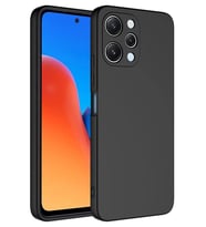 Xiaomi Redmi 12 Kılıf Lansman Tasarım İç Yüzeyi Kadife Silikon (Siyah)