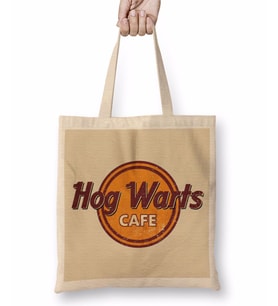 Harry Potter Hogwarts Cafe Bez Çanta Uzun Saplı
