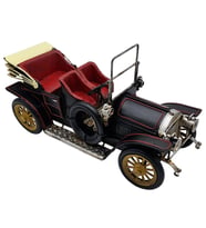 Locomobile Klasik Metal Dekoratif Araba - Nostaljik El Yapımı Ofis Hediyelik