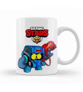 Brawl Stars 8  Bit Kupa Bardak Porselen