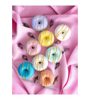 Mini Donutlar 8'li Banyo Bombası/ Manikür Pedikür Topu / Banyo Topu