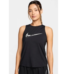 Nike One Dri Fit Graphic Running Tank Top Kadın Antrenman Atleti Siyah
