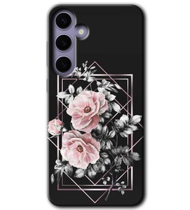 Galaxy S24 Plus Kılıf HD Desen Baskılı Kılıf - Retro Çiçek 1
