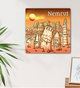 Nemrut Tasarımlı Mdf Duvar Tablosu