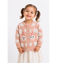Kız Bebek Bulut Detaylı Hırka 23120
