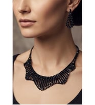 ZİRKON TAŞLI ABİYE KOLYE KÜPE SET