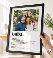 Babalar Günü Hediyesi Kişiye Özel Fotoğraflı Baba Temalı Çerçeve Tablo – Babaya Anlamlı Hediye