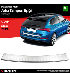 Skoda Scala Krom Arka Tampon Eşiği 2019-2023