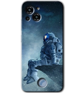 Reeder S23 Pro Max Kılıf HD Desen Baskılı Arka Kapak - Astronot Yalnızlığı