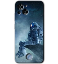 Reeder S23 Pro Max Kılıf HD Desen Baskılı Arka Kapak - Astronot Yalnızlığı