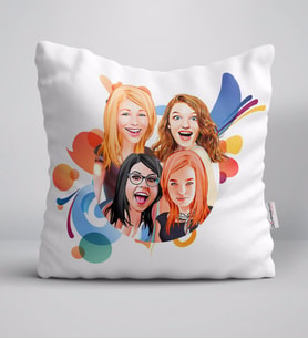 BK Gift Kişiye Özel Bekarlığa Veda Karikatürlü Beyaz Yastık-7