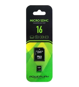 Powerway 16 Gb Micro Sd Hafıza Kartı Cep Telefonu Fotoğraf Makinası Vb. Uyumlu