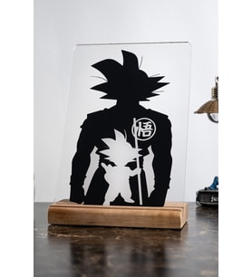 Dragon Ballz Ev Goku Severlere Masa Dekoratif Ahşap Obje