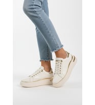 Ayakmod Siyah Bağcıklı Hafif Kadın Sneaker Lady 029 Z (Beyaz)