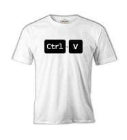 Ctrl+V Beyaz Erkek Tshirt
