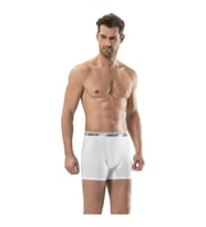 Jiber Erkek Likralı Boxer 3'lü Paket - 156 (Beyaz)