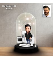 KİŞİYE ÖZEL BEYAZ EŞYA TASARIMLI IŞIKLI KARİKATÜR FANUS BİBLO FN120