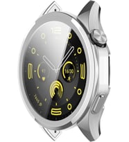 Huawei Watch GT 6 46mm Silikon Parlak Renkli Ekran Koruyuculu Kasa Koruyucu (42m (Gümüş)