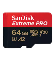 SanDisk Extreme Pro 64GB 200/90MB/s microSDXC UHS-I A2 V30 Adaptörlü Hafıza Kartı SDSQXCU-064G-GN6MA
